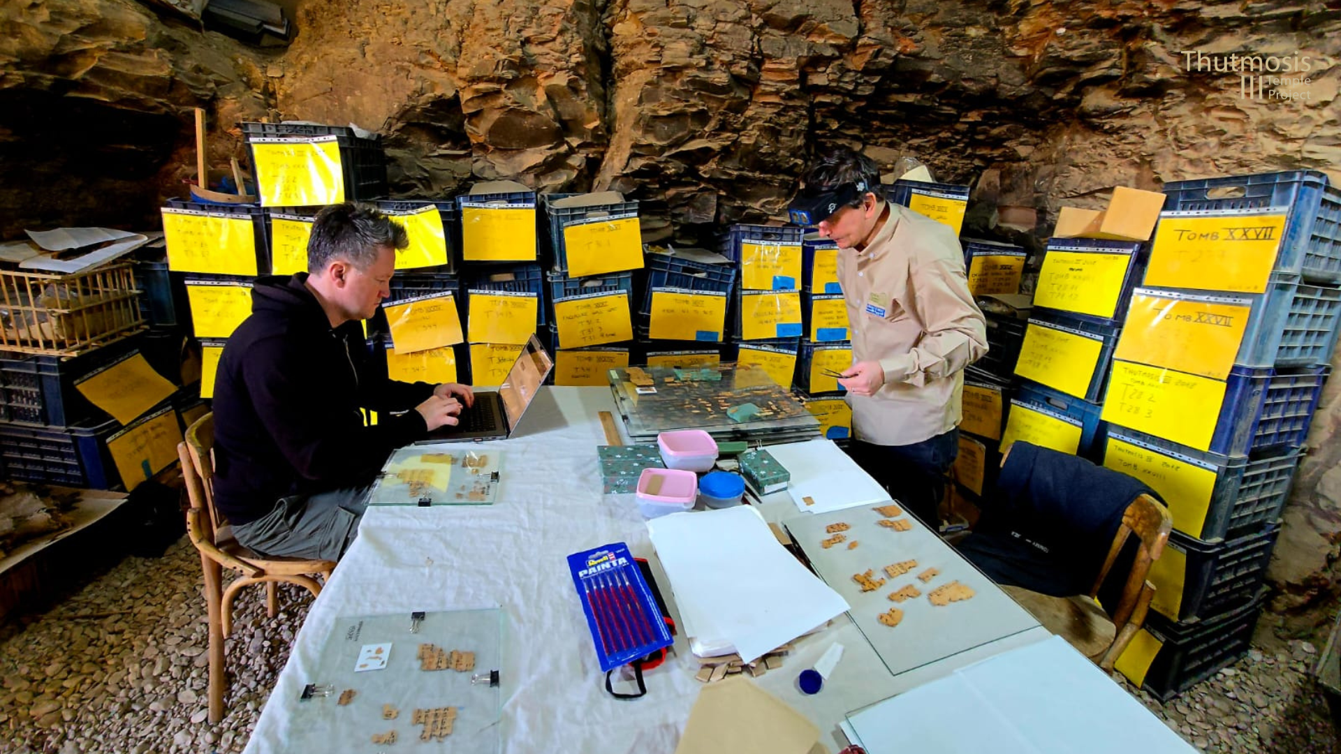 Fredrik Hagen y Thomas Christiansen, claves para descifrar los papiros del templo